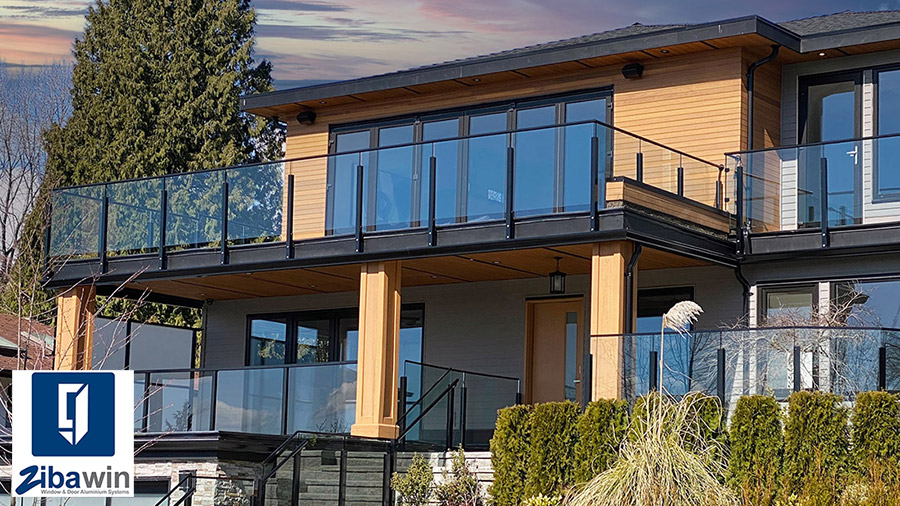 اجرای نرده شیشه ای