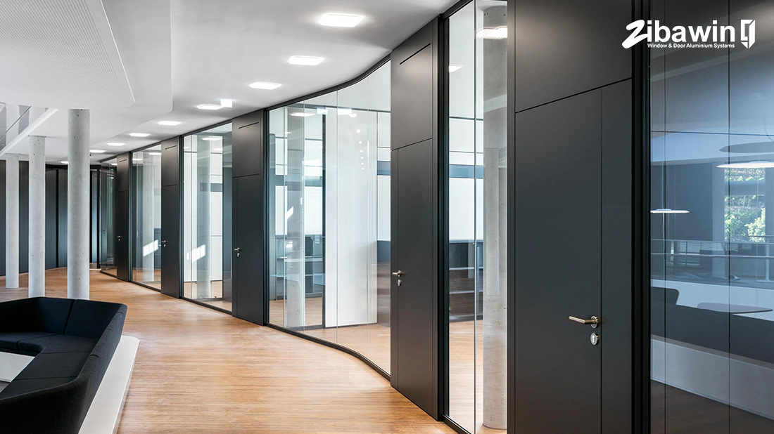 پارتیشن شیشه ای اداری