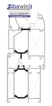 درب آلومینیومی ترمال بریک-SERIES60-DETAILS