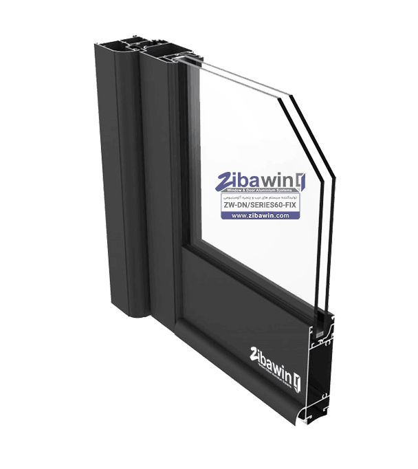 درب آلومینیومی نرمال-SERIES60FIX