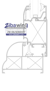 درب آلومینیومی نرمال-SERIES77-DETAIL