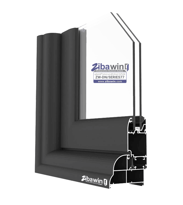 درب آلومینیومی نرمال-SERIES77