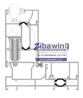 لیفت اند اسلاید ترم ال بریک - Monorail 143 detail