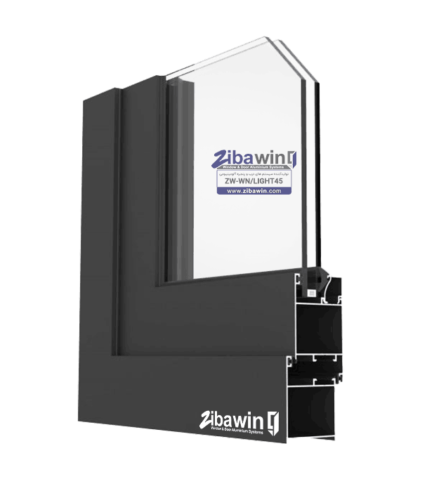 پنجره آلومینیومی نرمال-LIGHT45