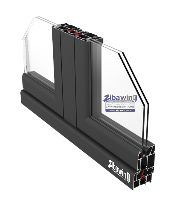 پنجره ترمال بریک-series70-transom