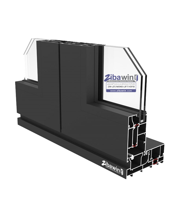 پنجره لیفت اند اسلاید ترمال بریک-MONORAIL143-FIX