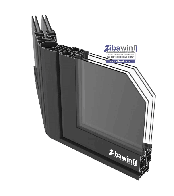 پنجره لیفت اند اسلاید نرمال-SERIES60-COUP