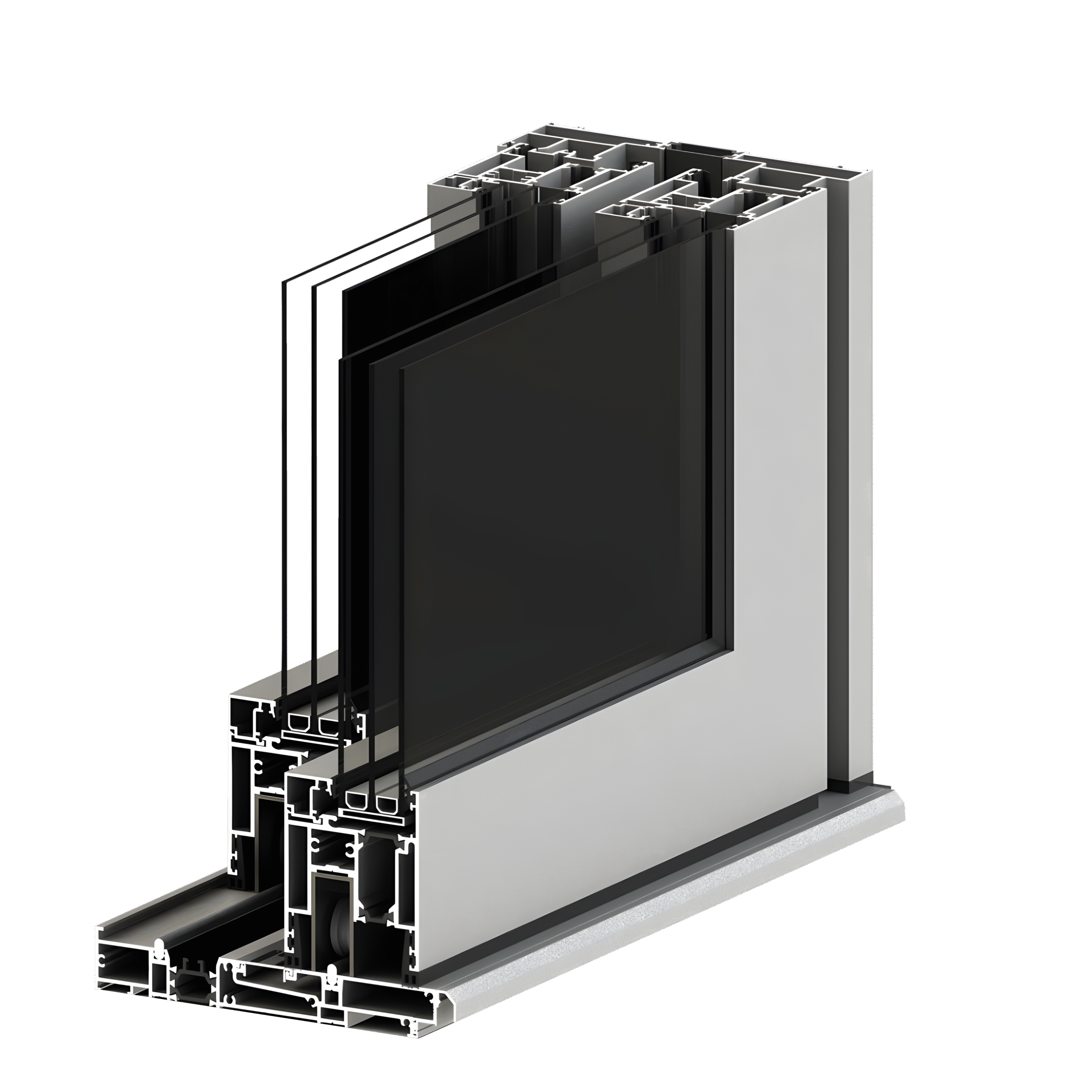 درب کشویی دفنی ترمال بریک TS-168