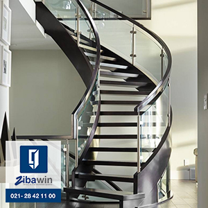 نرده شیشه ای راه پله