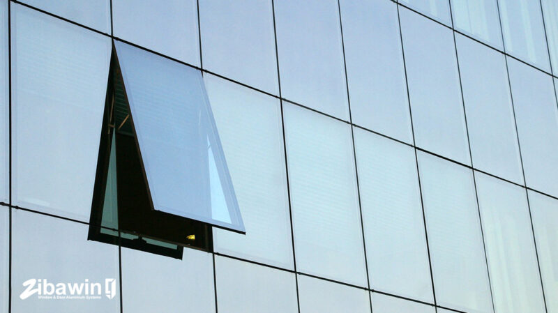 نمای شیشه فریم لس