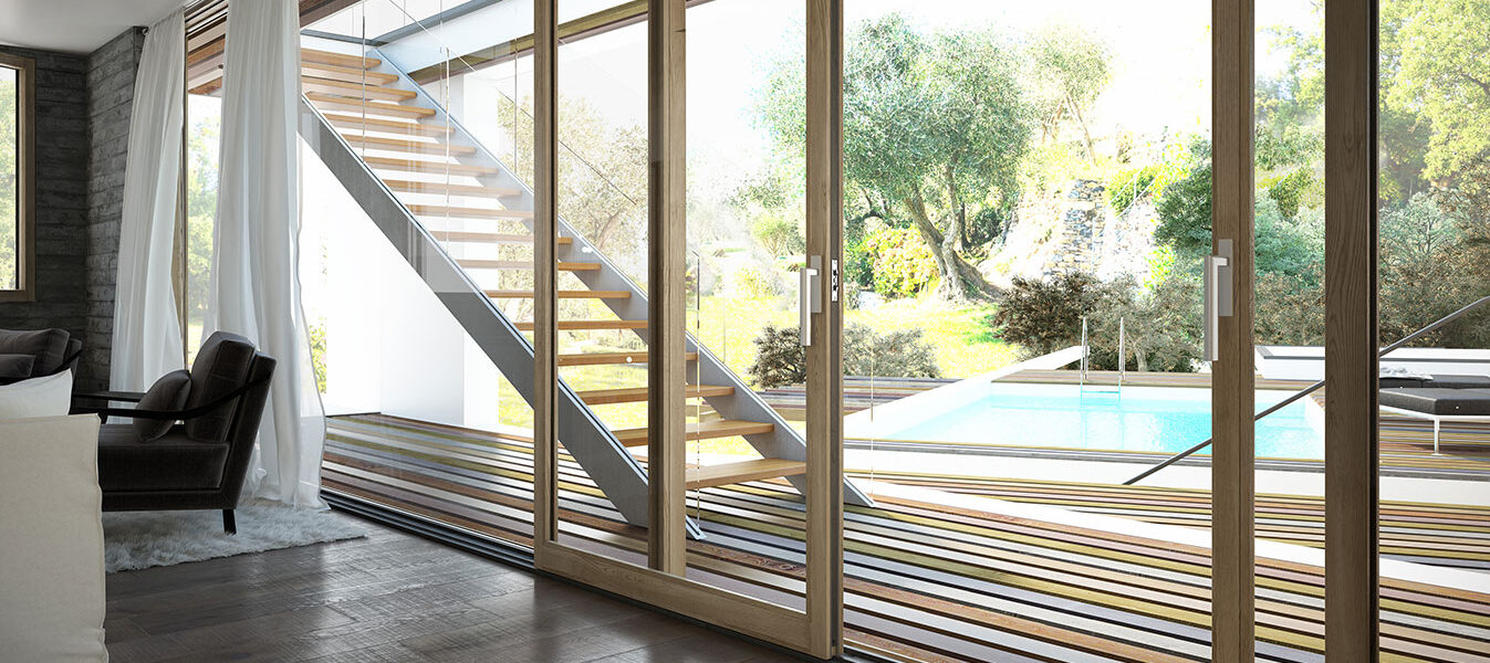 پنجره آلومینیومی لیفت اند اسلاید-SERIES77