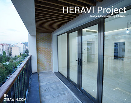پروژه پنجره ترمال بریک ساختمان هروی